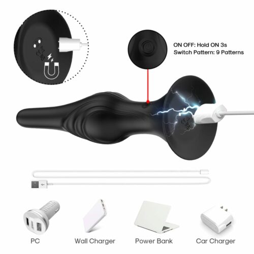PROSKY Smooth Vibrating Anal Plug (Remote Controlled) - Image 5