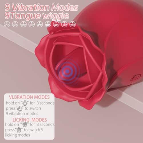 Adult Luxury 🌹 Rose Pro Tongue Vibrator - Image 3