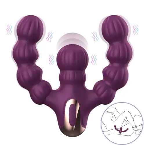 Double Bliss Dual Vibrator With Remote Control
