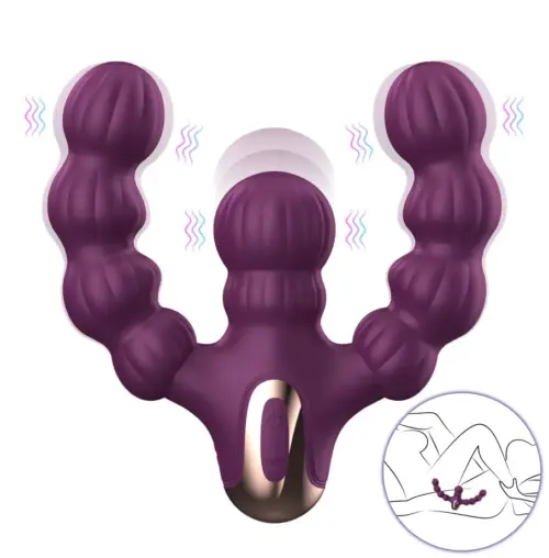 Double Bliss Dual Vibrator With Remote Control
