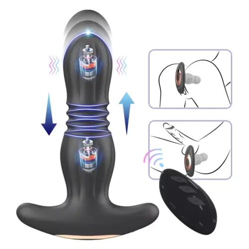 Allos Vibrating Thrusting Anal Plug - Image 2