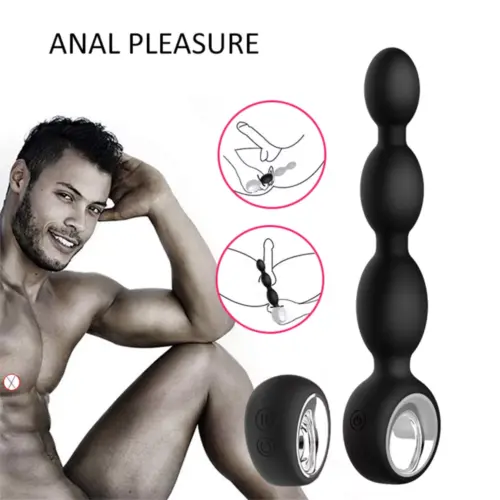 Unisex Vibrating Anal Beads With Ring Remote Control - Image 6