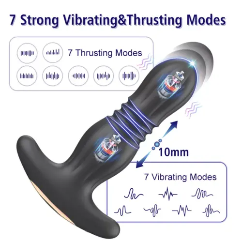 Allos Vibrating Thrusting Anal Plug - Image 3