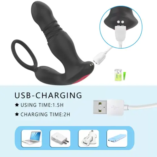 DOMINIX ✨Vibrating & Thrusting Anal Plug with Remote Control - Image 6