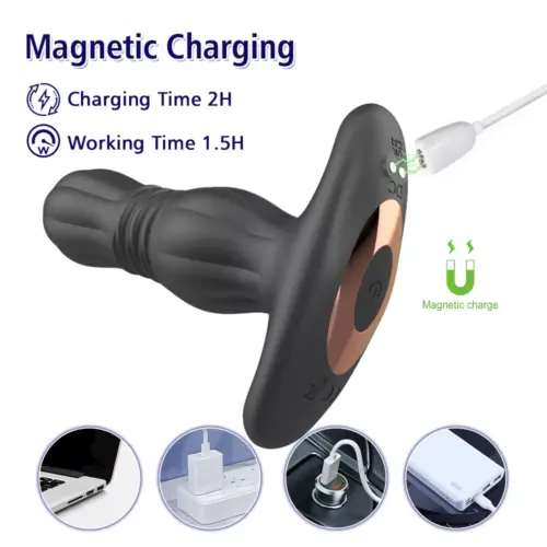 Allos Vibrating Thrusting Anal Plug - Image 5